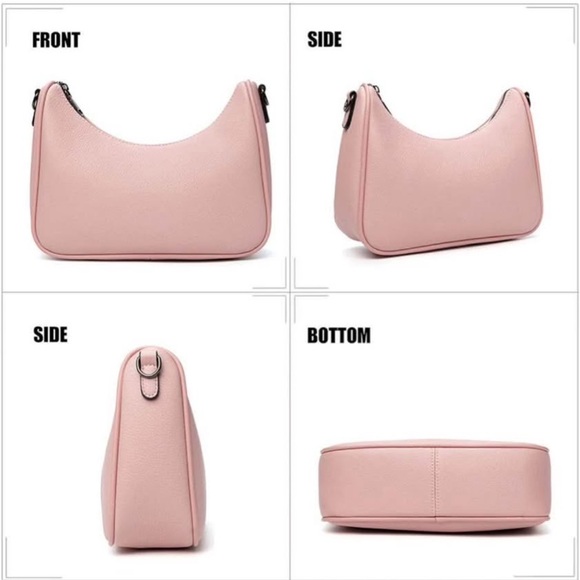 Pink Crossbody Bag with Chain Strap - Picture 7 of 10